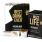 Better Buzz Best Drink Ever Vanilla Latte Single Serve Coffee Maker Kit 24Ct.,12 Medium Roast Coffee Pods (Buzz Life) & 12 Vanil