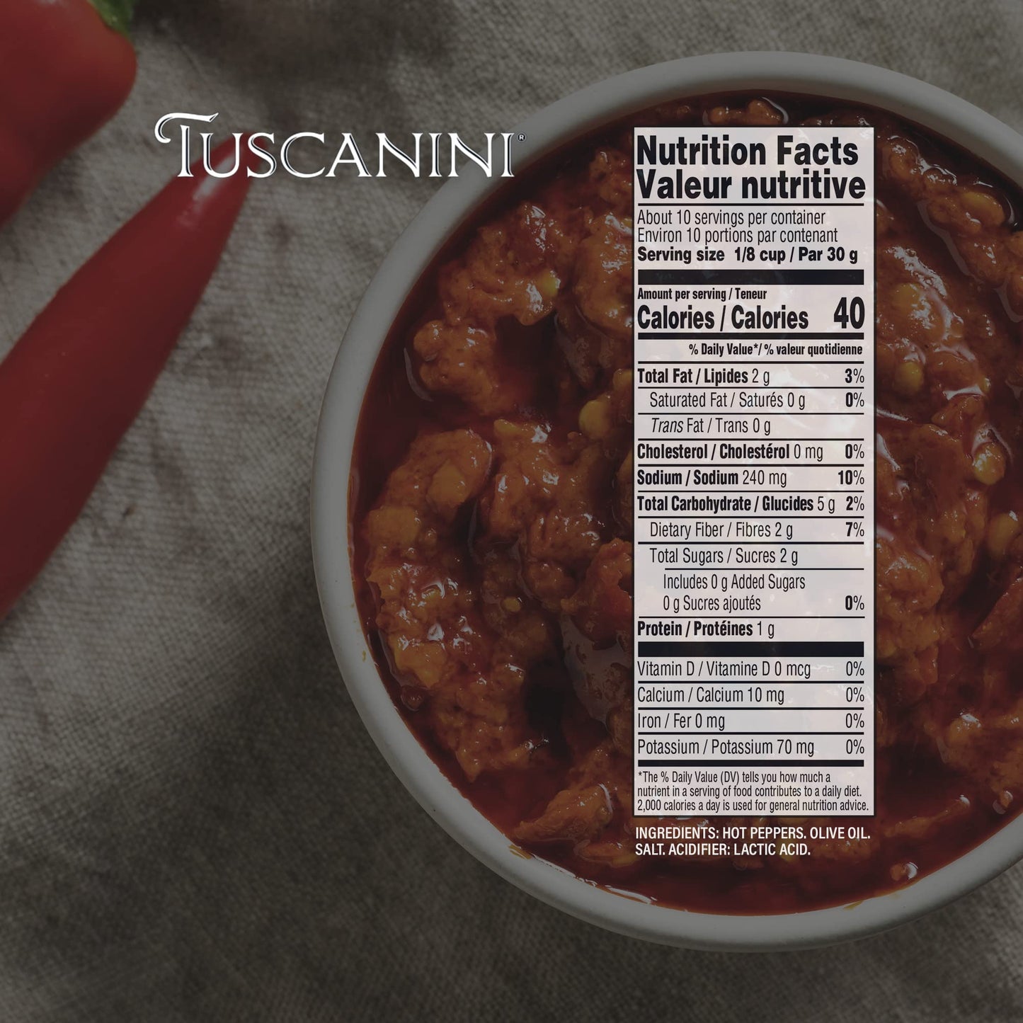 Tuscanini Premium Chopped Calabrian Chili Peppers In Olive Oil, 9.2Oz (3 Pack) Just 3 Ingredients, All Natural, Nothing Artifici
