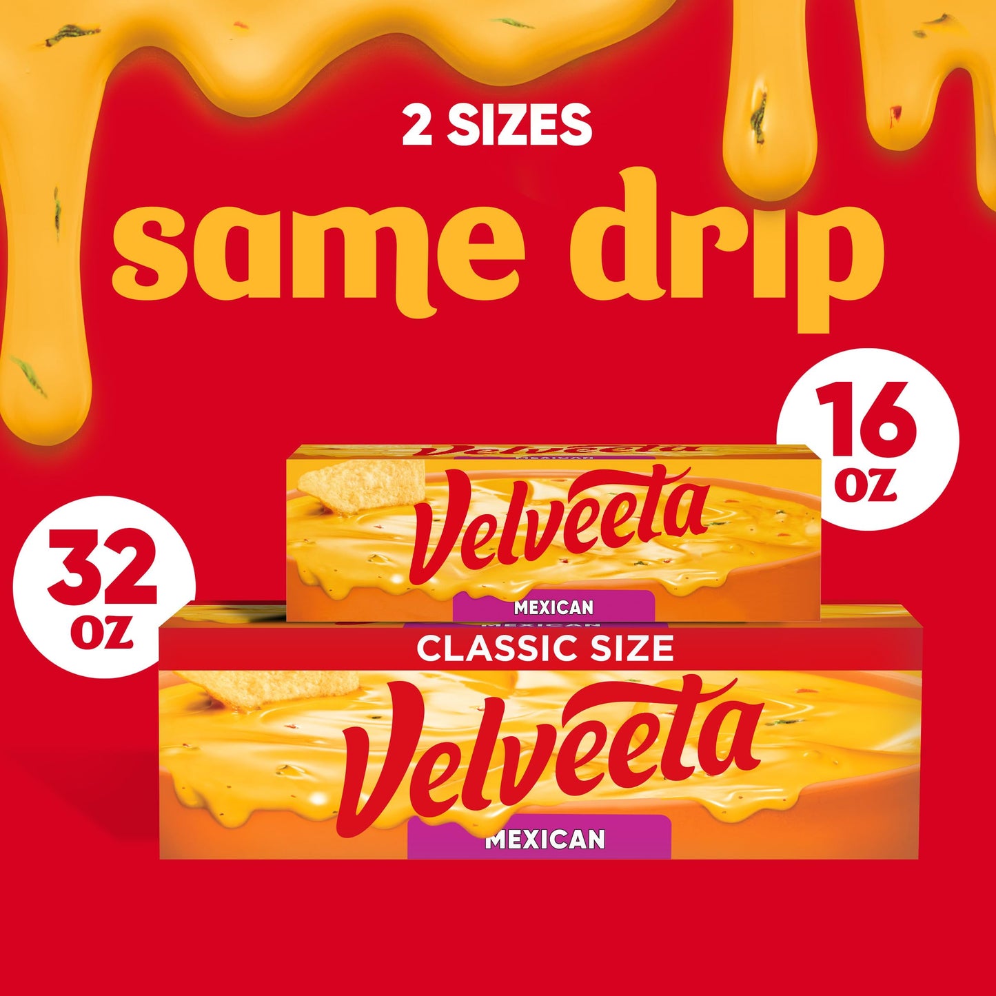 Kraft Velveeta Mexican Cheese 16Oz Loaves (Pack Of 3)