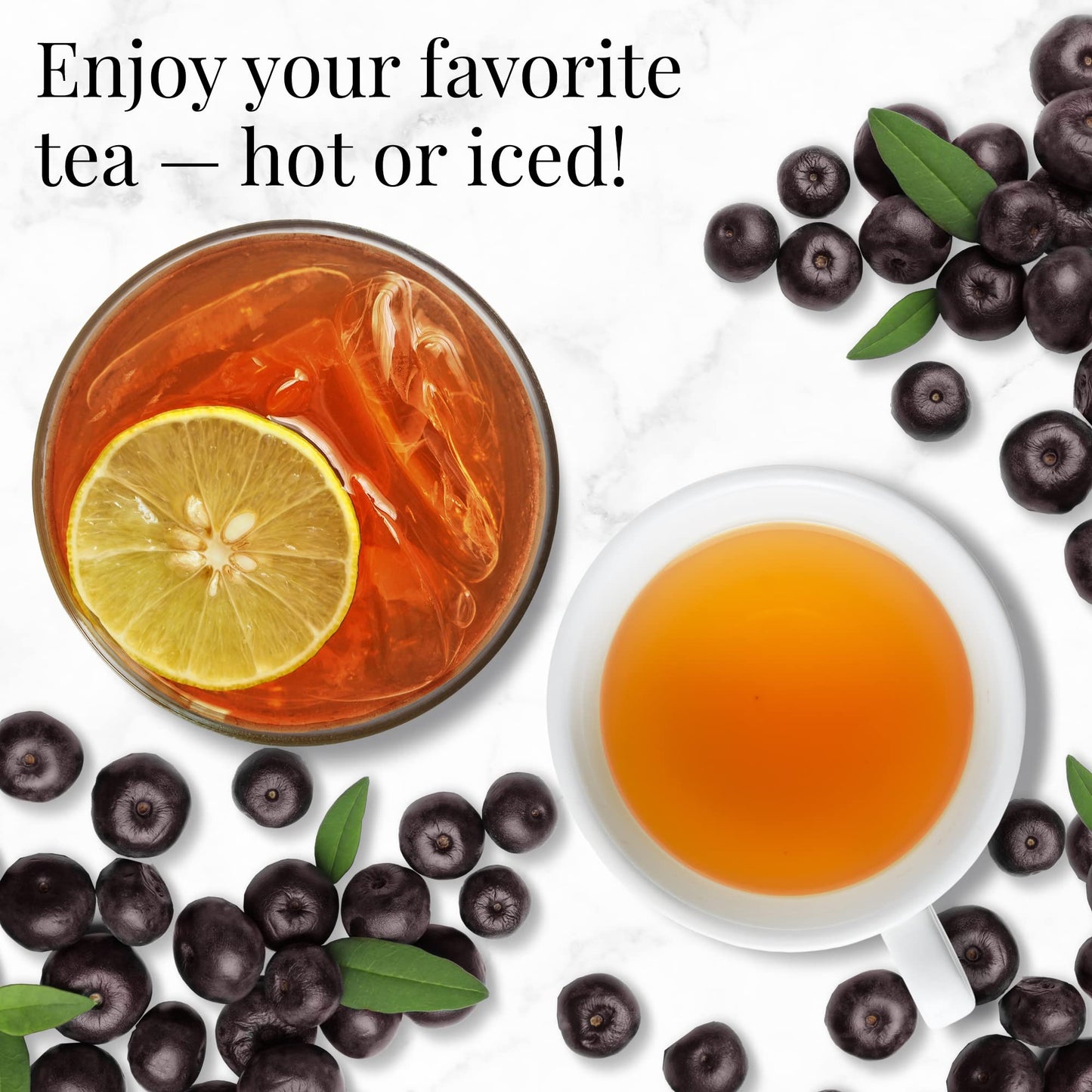 The Republic of Tea Acai Berry Green Tea - Antioxidant Herbal Tea - 50 Tea Bags - Caffeinated - Gluten-Free