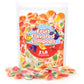 Fruit Lollipops - 2 Pound Bulk Pack (80 Count) - Assorted Fruit Flavored Hard Candy - Flat Suckers For Kids And Parties
