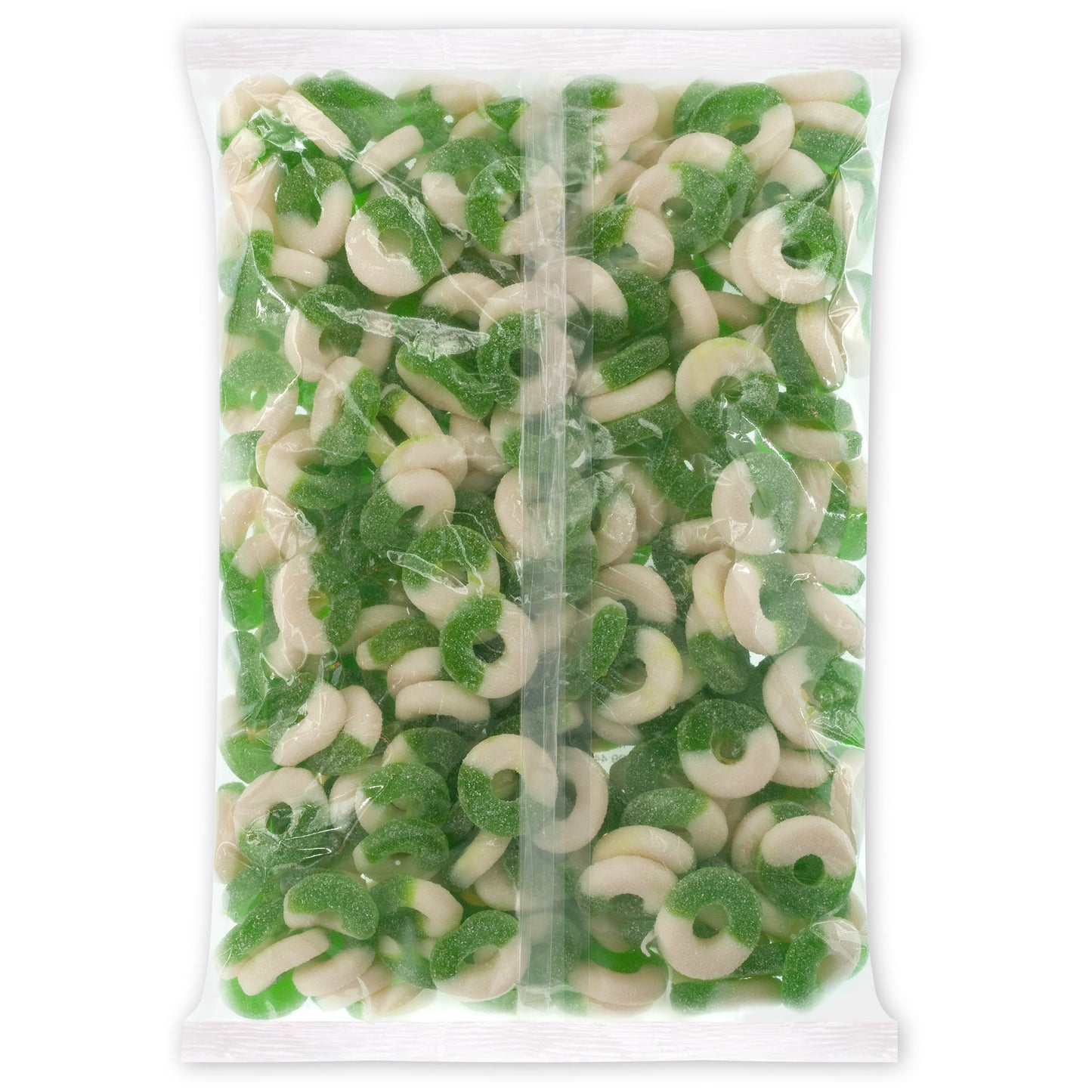 Albanese Gummi Apple Rings, 4.5lbs Candy, Peach, Model 634418501288
