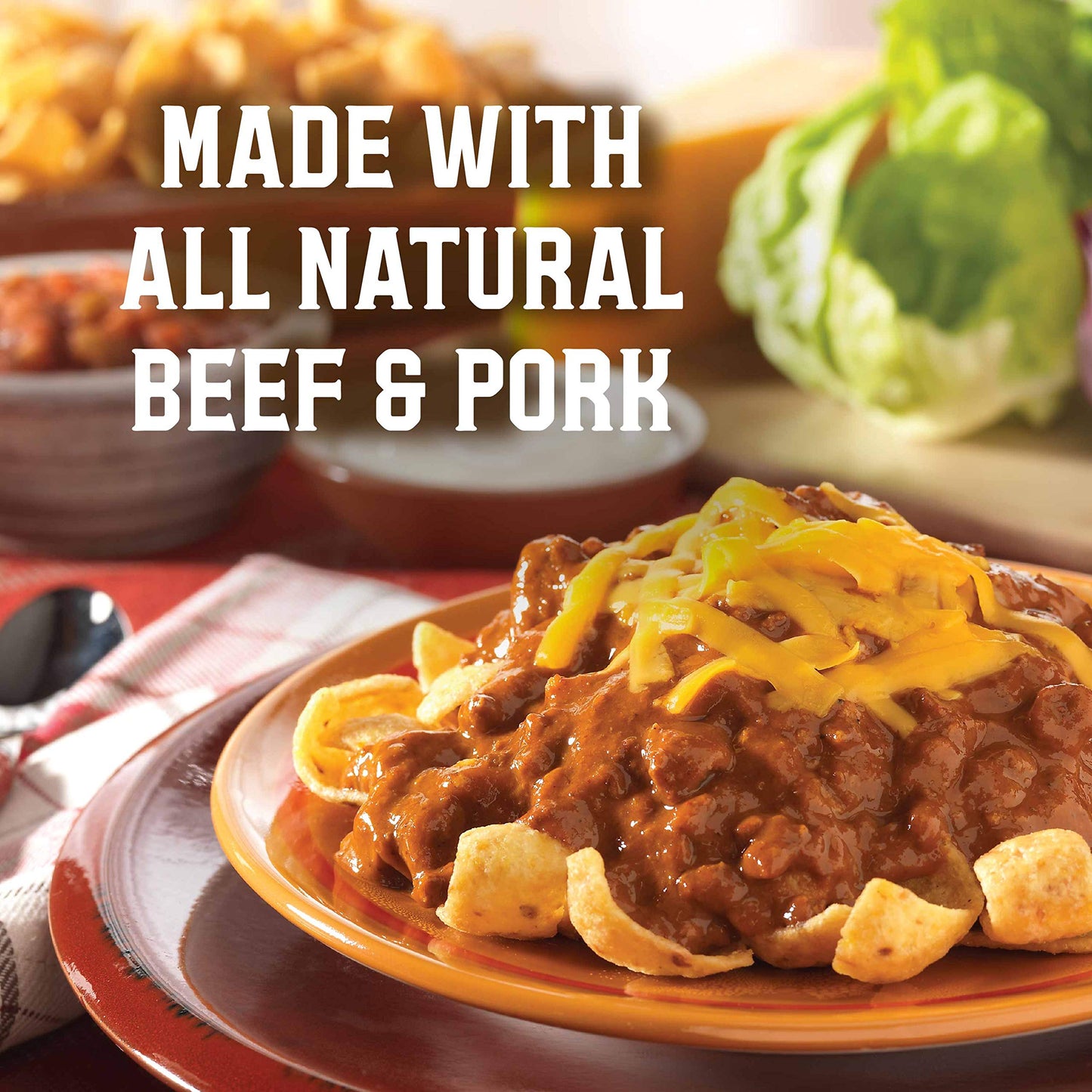 Wolf Brand Homestyle Chili With Beans, 15 Oz. (Pack Of 12)
