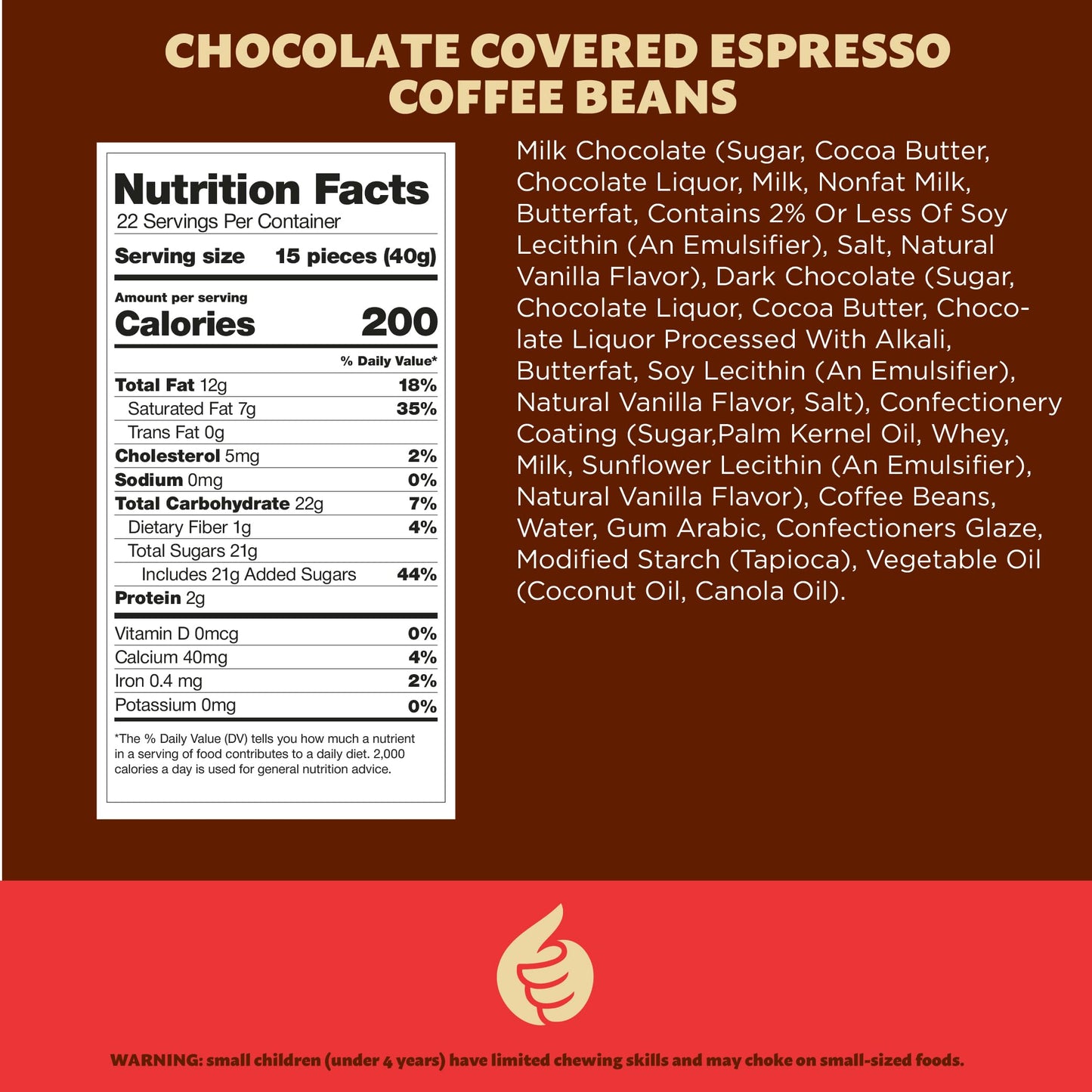 ILIKE! Chocolate Covered Espresso Coffee Beans - Tri-Colored Blend, 2 Pound Bag