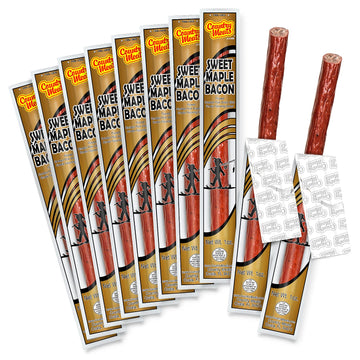 Country Meats, Meat Sticks, 0 Trans Fat, Usda Certified, Good Source Of Protein, Carb Conscious Snack (10 Meat Sticks, Sweet Map