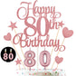 80Th Birthday Cake Decorations Set Include 80Th Birthday Candles Numeral 80 Cake Candles And Happy 80Th Birthday Cake Toppers Wi