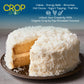 Crop By Pop - Organic Shredded Coconut Flakes, Unsweetened, No Sugar Added, Medium Desiccated, Dry (8Oz - 1 Pack) Non Gmo, Glute