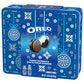 OREO Fudge and White Fudge Covered Chocolate Sandwich Cookies, Holiday Cookies, 1.02 lb Tin