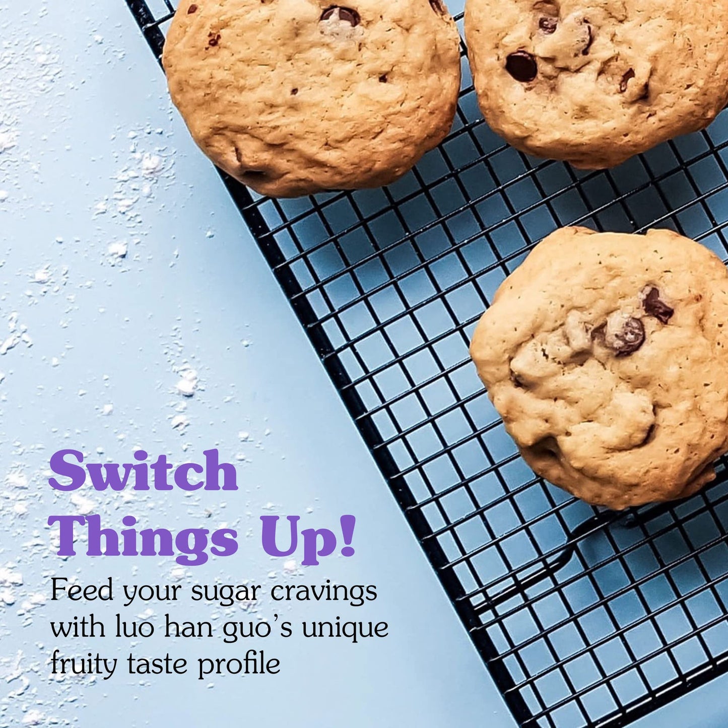 NuNaturals All-Natural Pure Monk Fruit Powder Plant-Based Sweetener, Zero-Calorie, Low Glycemic, .71 oz