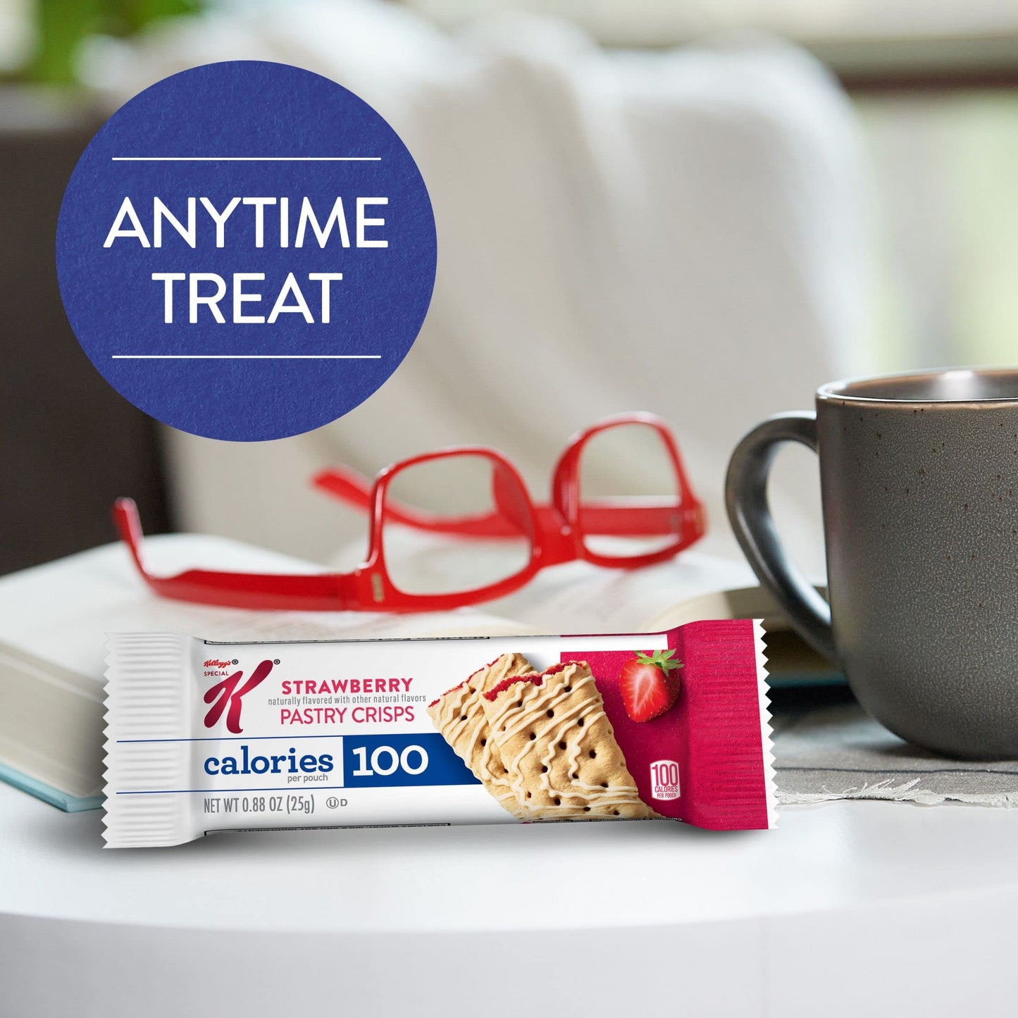 Special K Pastry Crisps, Strawberry, 100 Calorie Snacks, 36 Count (Pack of 6), Model 3800016756