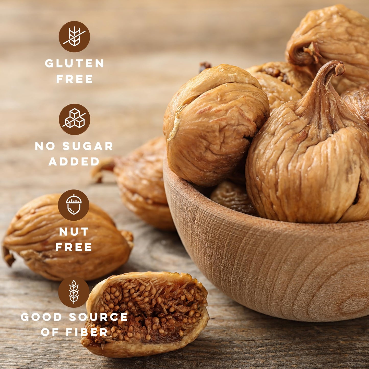 Biomey Organic Certified Sun-Dried Turkish Smyrna Figs 2.5 LBS | No Added Sugar - Unsulphured - Vegan Superfood Snack - Non-GMO - Healthy Superfood Snack - Product of Turkey
