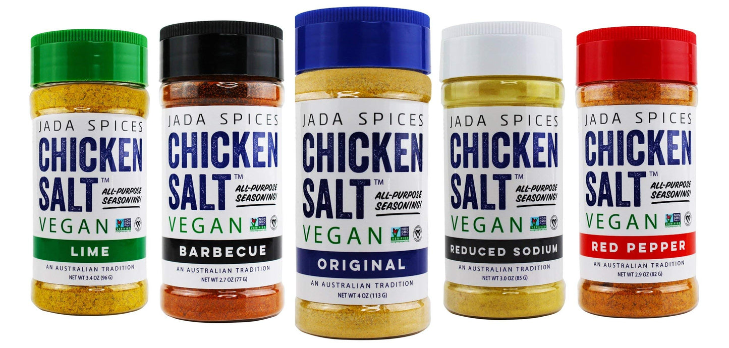 Chicken Salt - Vegan, Non-GMO, NO MSG, Gluten Free, Australia's All-Purpose Seasoning (Reduced Sodium)