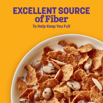 Raisin Nut Bran Cereal, High Fiber Cereal Made With Whole Grain, 20.8 Oz