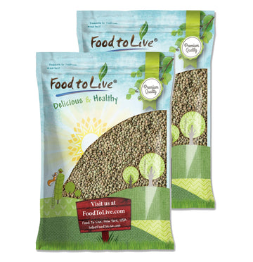 Food to Live - Whole Green Lentils, 25 Pounds Dried Raw Lentils, Sproutable, Kosher, Vegan. Rich in Dietary Fiber, and Protein. 