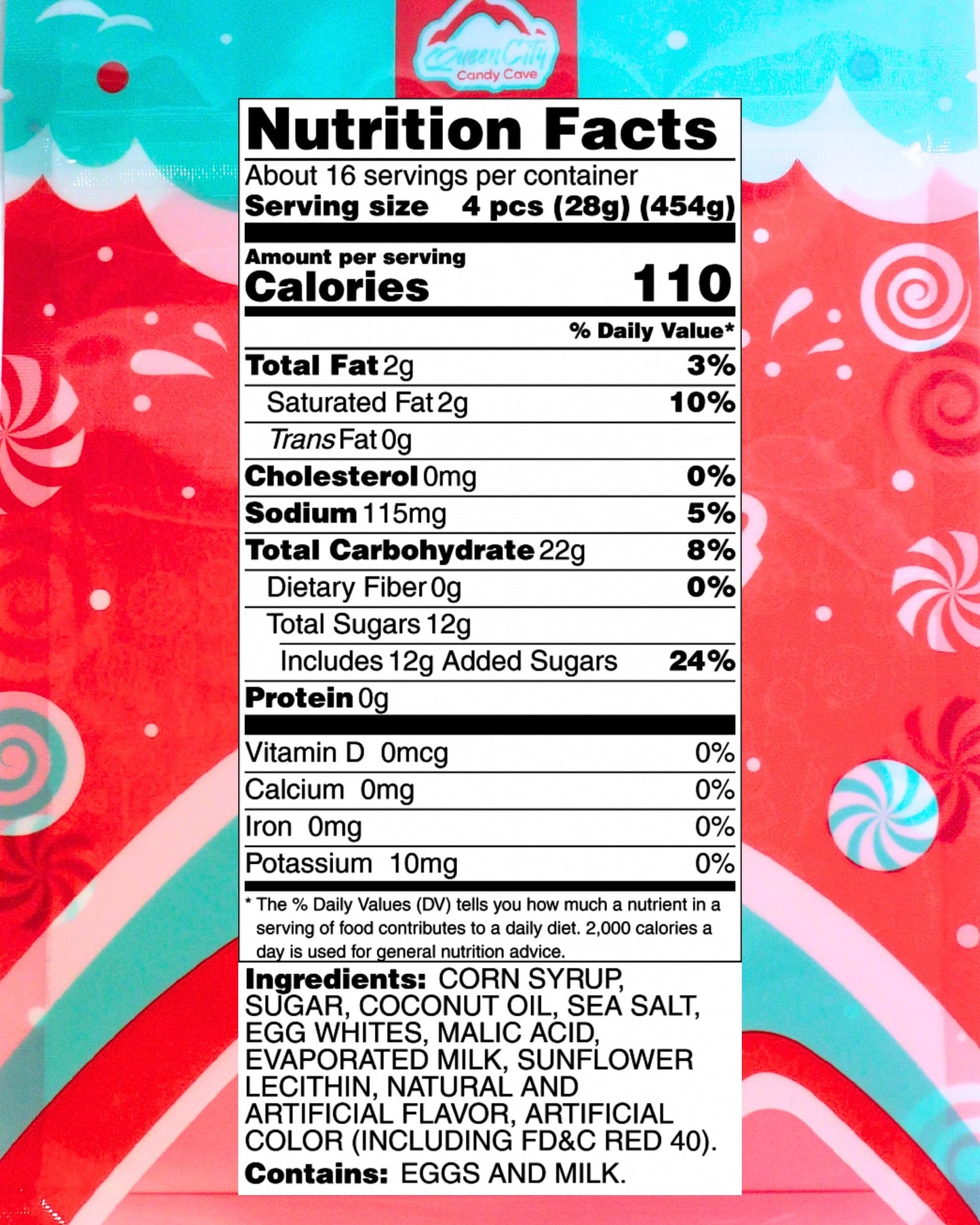 Strawberry Salt Water Taffy - Individually Wrapped Assorted Flavors - Old Fashion Saltwater Taffy Candy Bulk, By Queen City Cand