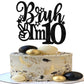 Rsstarxi Cake Topper Black Star Glitter 10th Birthday Decoration XM1222-10
