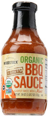 Woodstock Organic Bbq Sauce - Case Of 12 - 18 Oz.