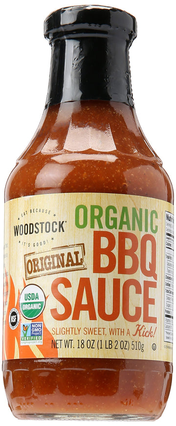 Woodstock Organic Bbq Sauce - Case Of 12 - 18 Oz.