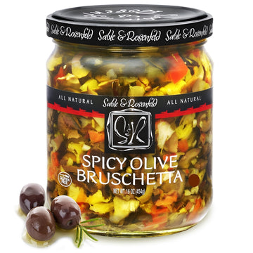 Sable & Rosenfeld Spicy Olive Bruschetta, Kalamata Sandwich Spread, 16 oz, Non-GMO, Gluten-Free