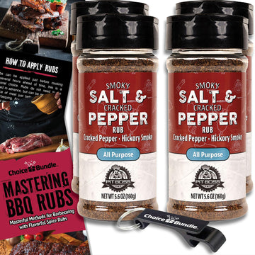 Pit Boss BBQ Mixed Seasoning Spice & Rub, 22.4 oz (Pack of 4), Choice Bundle