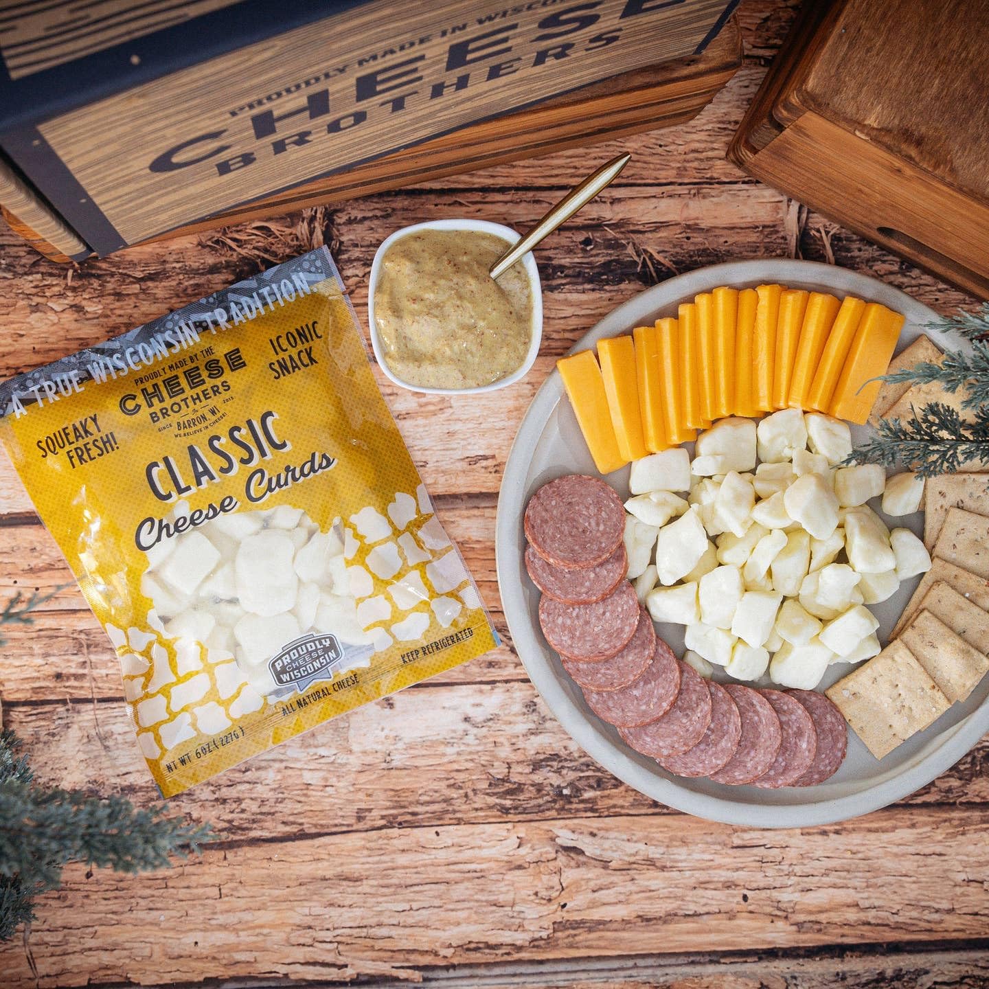 Cheese Bros Squeaky Fresh Wisconsin Cheese Curds | 8 Ounce Bags | Gourmet Gift For Families (4)