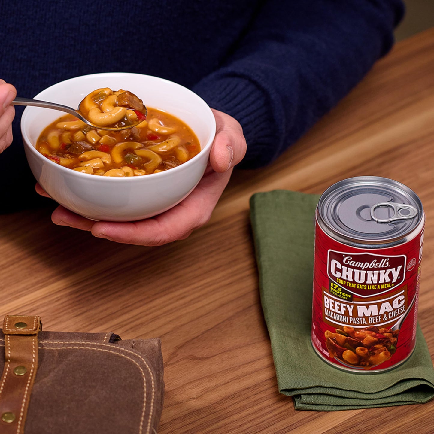Campbells Chunky Beefy Mac Soup, 18.8 oz Can (12 Pack)