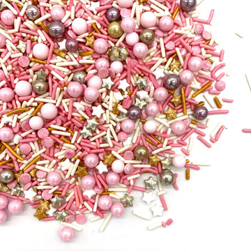 Rose and Gold Sprinkles Sugar Sprinkle Mix Pink Sprinkles Cake Decorations Cupcake Toppers Cookie Decorating Ice Cream Celebrati