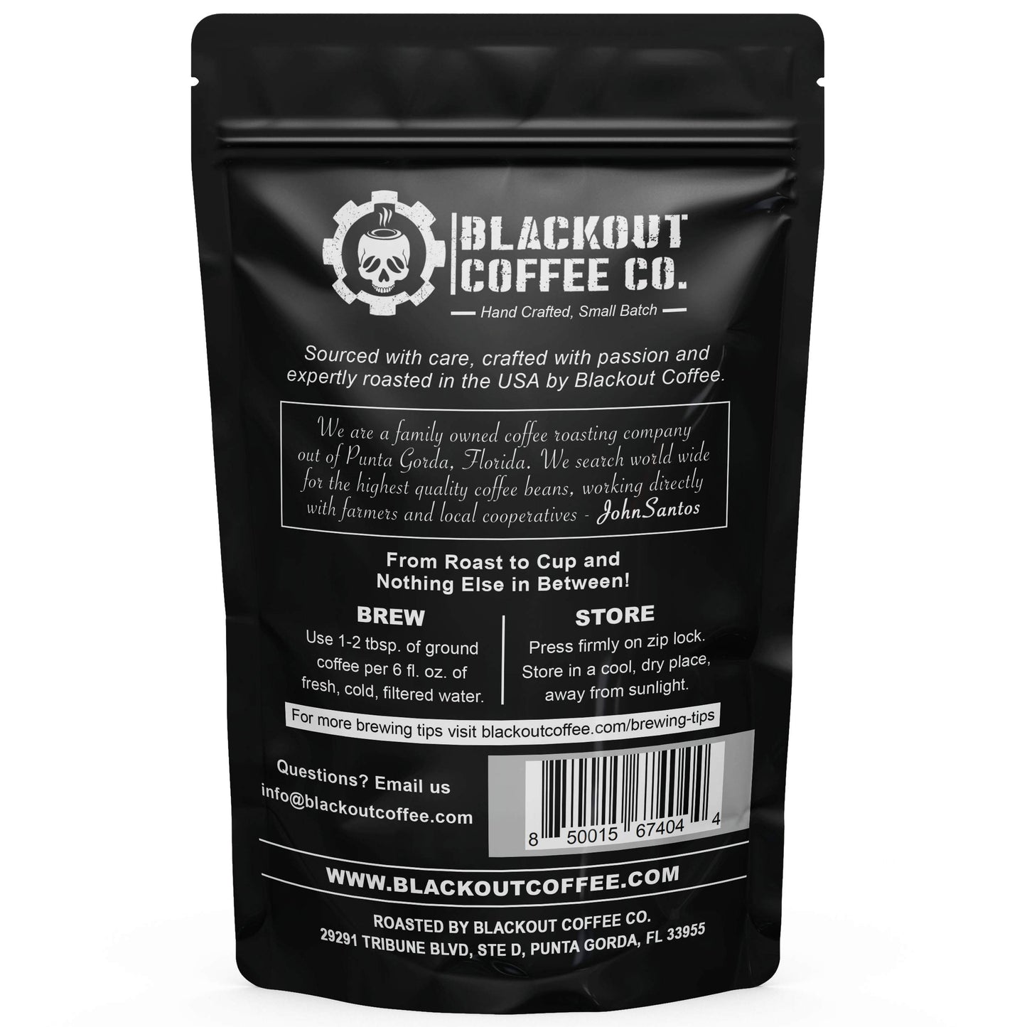 Blackout Coffee Brewtal Awakening Ground Coffee - Dark Roast, Bold Flavor, 12oz Bag, Freshly Roasted, American Made