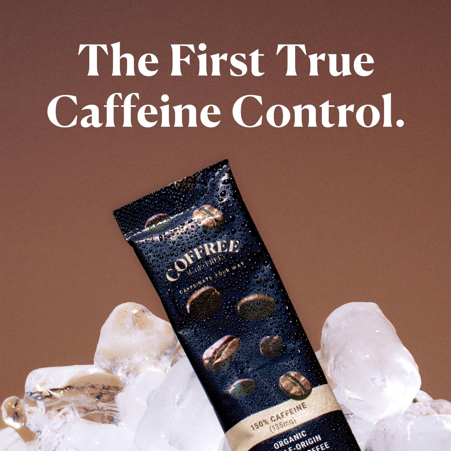 COFFREE Organic Instant Coffee Packets - 100% Caffeine  Convenient Coffee Sticks  Mold Free  Low Acid Arabica Beans for On-the-Go Energy - Hot or Cold Rich Taste Single Serve Travel Packets 24 Count