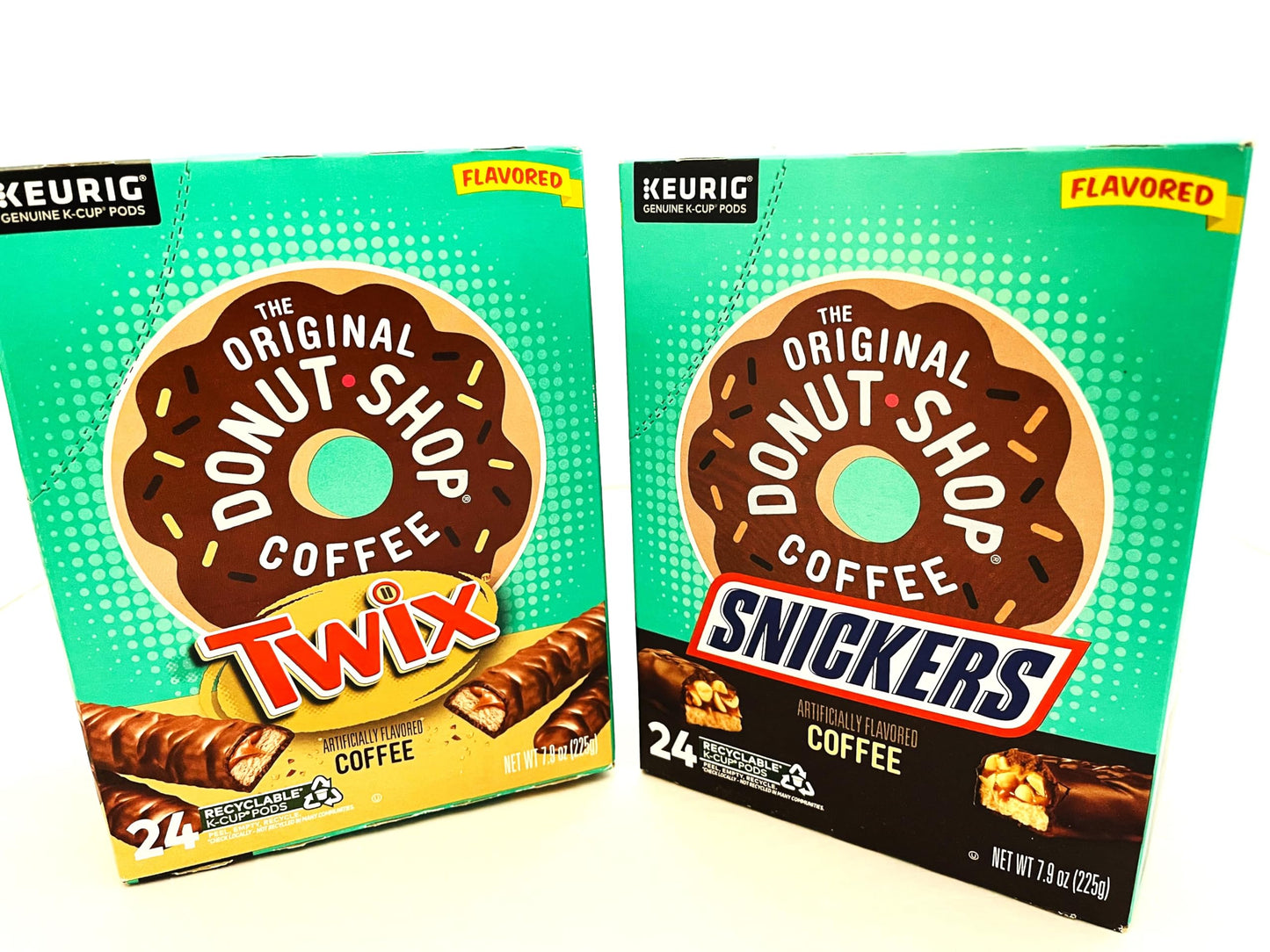 The Original Donut Shop K-Cup Variety Pack - Snickers & Twix - Light Roast - 48 Cups Total (24 each) - Compatible with Keurig malt-inspired