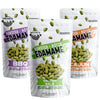 Far Field - Crunchy Roasted Edamame Beans, ( Salted, BBQ, Cajun ), High Protein Snack packed with 42 g of Plant Protein per Bag,