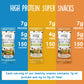 BeanVIVO Plant Based Protein Snacks - Flavors Sea Salt, Habanero BBQ & Dill Pickle with Dried Edamame, Roasted Cashew and Chickp