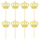 Ercadio 24 Pack Crown Cupcake Toppers Gold Glitter Prince Royal Crown Cupcake Picks King Crown Cupcake Decors For Prince Theme Baby Shower Party Decoration Supplies