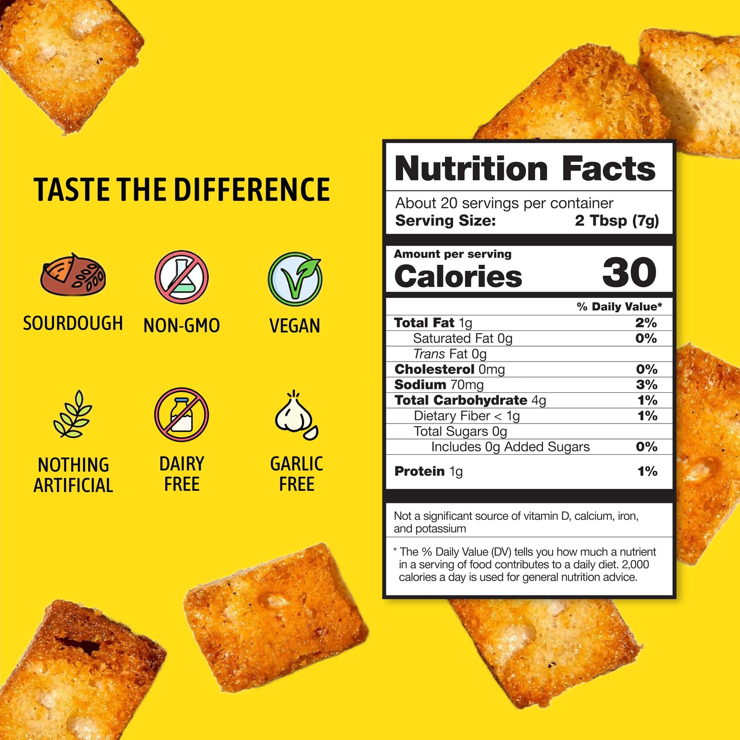 Kooshy Croutons - Almost Naked Croutons - Case Of 6-5 Ounces