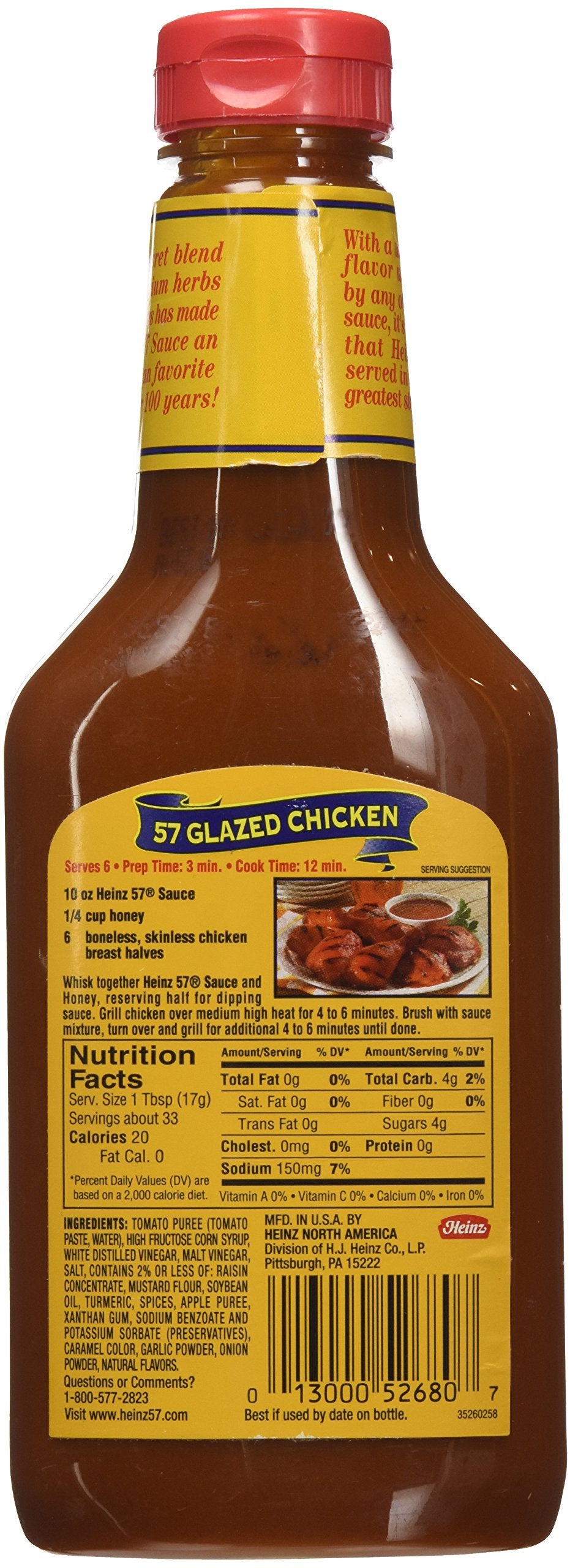 Heinz 57 Sauce - Two (2) - 20 Oz Bottles