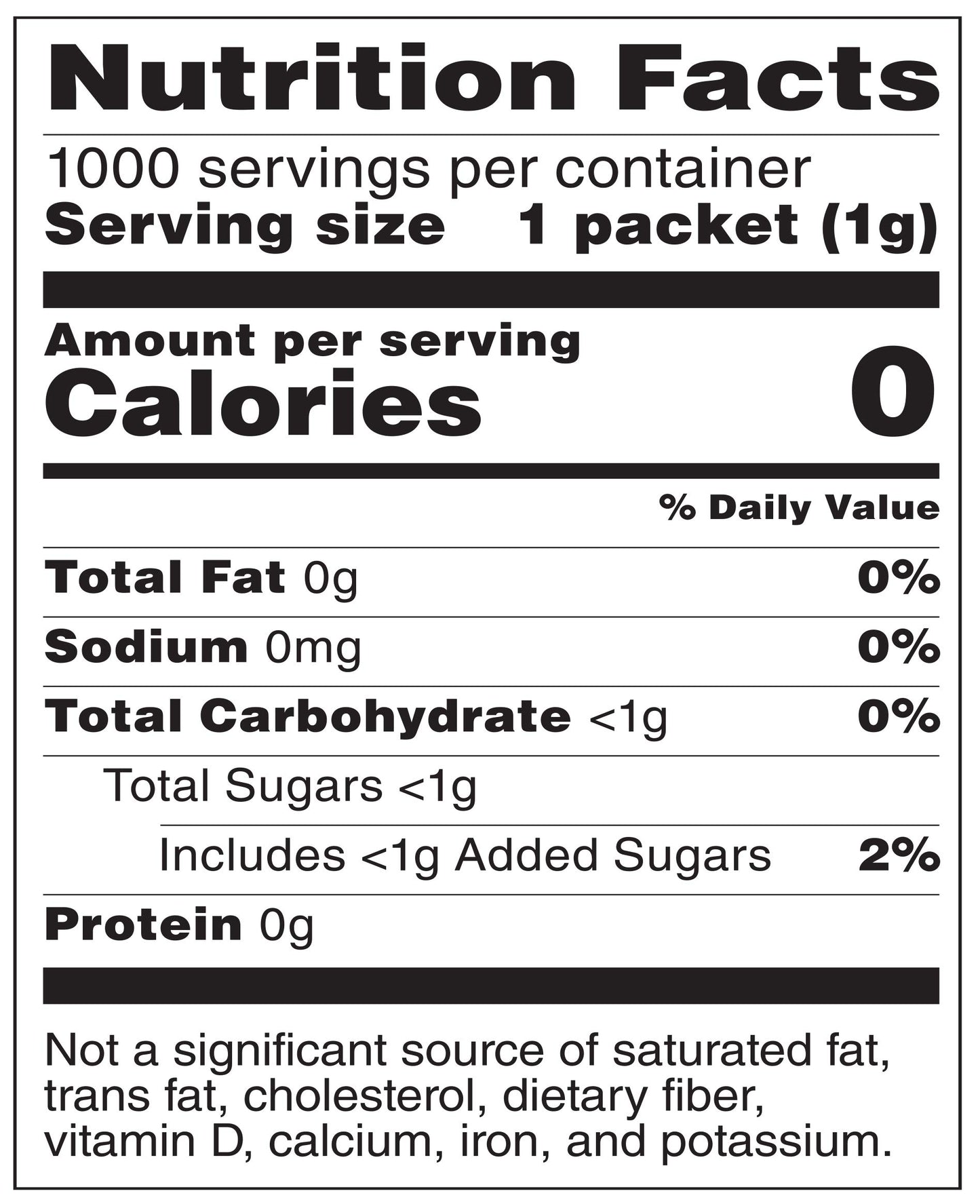 Happy Belly Zero Calorie Pink Saccharin Sweetener - 1000 Count (Pack of 1)