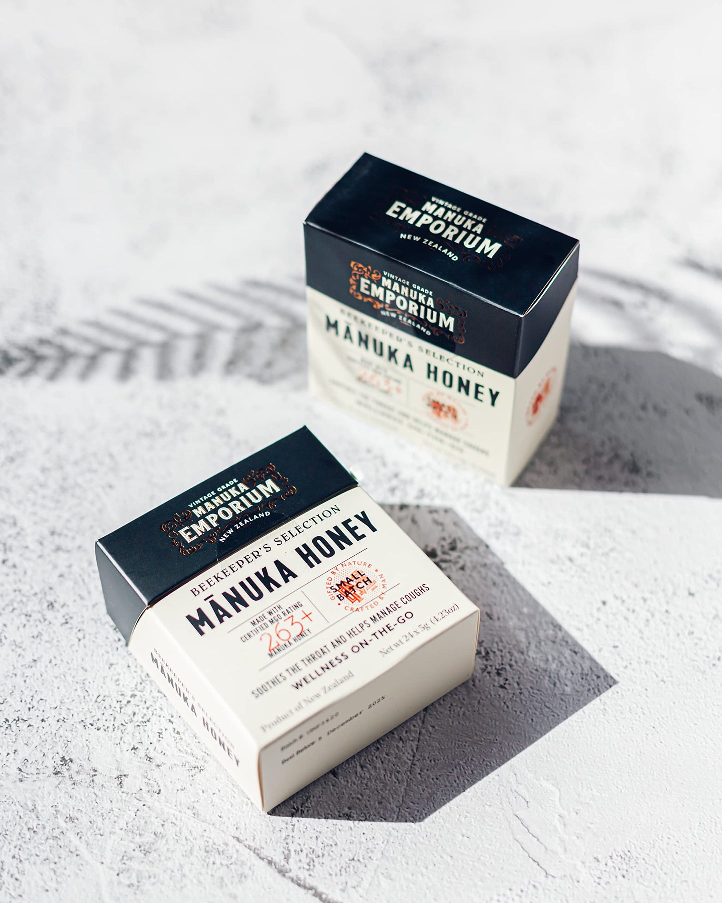 Manuka Emporium Raw Manuka Honey Packets Mgo 263+ | 24 X 0.18Oz Single-Serve Snaps | Certified Monofloral New Zealand Honey | Umf 10+ Equivalent | Travel-Friendly Superfood For Daily Wellness