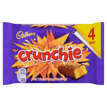Cadbury Crunchie (4 X 26.1G Chocolate Bars) 104.4G Uk / British Chocolate