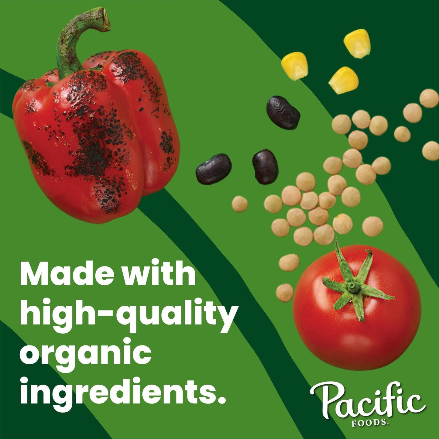 Pacific Foods Organic Vegetable Lentil Soup, Plant Based, 16.3 Oz Can