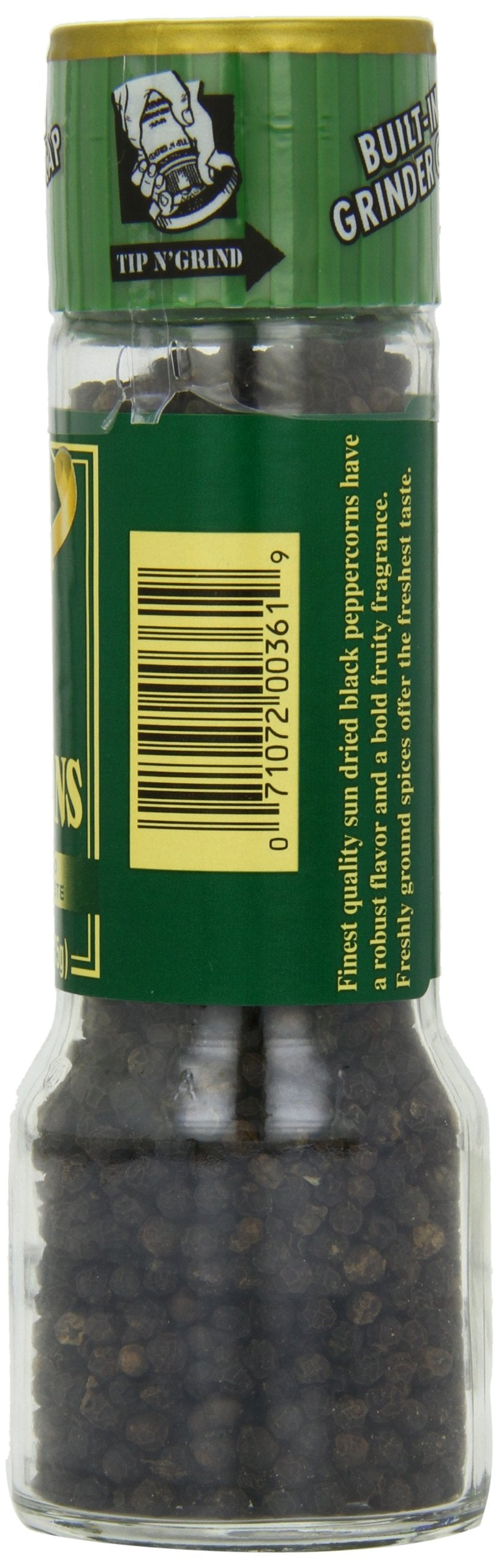 Alessi Black Peppercorn Grinder, 2.64 oz (Pack of 6)