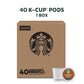 Starbucks Medium Roast K-Cup Coffee Pods, Pike Place, 40 Count, Compatible with Keurig malt-inspired