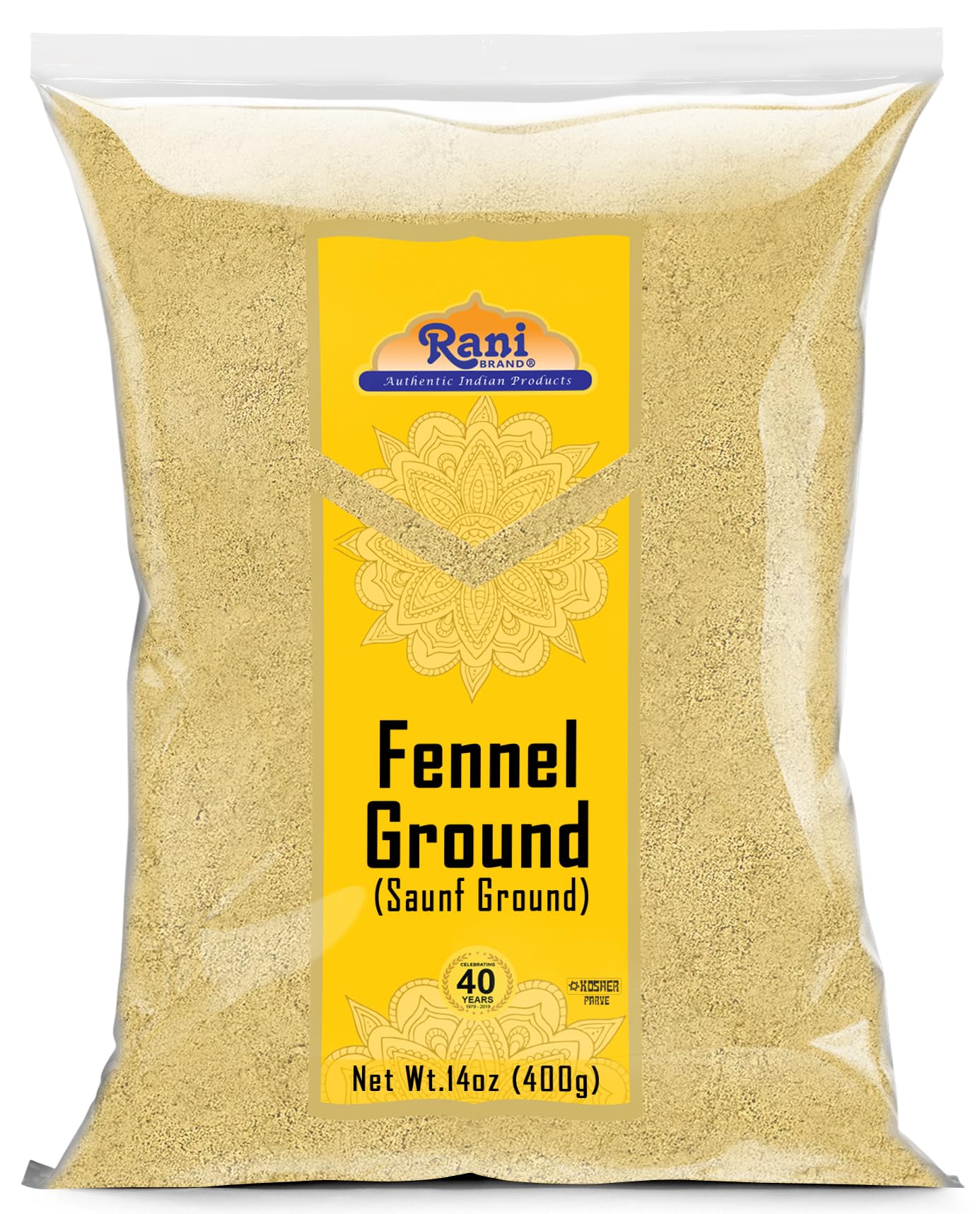 Rani Fennel Ground (Saunf) Powder Spice 14Oz (400G) ~ All Natural | Gluten Friendly | Non-Gmo | Kosher | Kosher | Vegan | Indian Origin