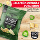 4505 Jalapeno Cheddar Seasoned Chicharrones, Fried Pork Rinds - Jalapeno Cheddar Flavored Pork Skins - Low Carb, Gluten-Free, Pr