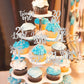 ZHUOWEISM 30PCS Cupcake Toppers for 21st Birthday Party Decorations, Silver