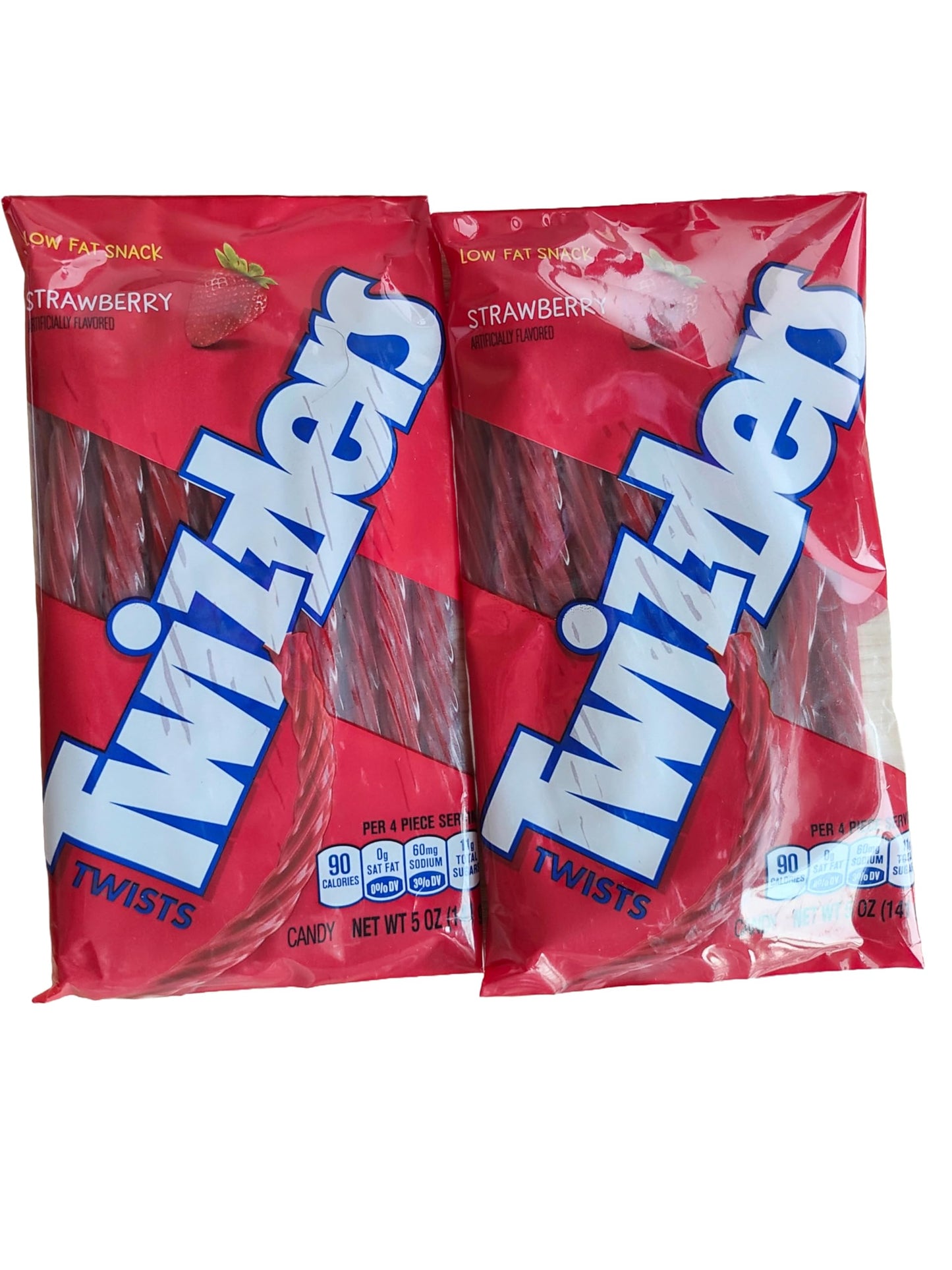 Strawberry Twizzlers, Low Fat Snack|| 10 Oz, Pack Of 2 (5Oz Each)