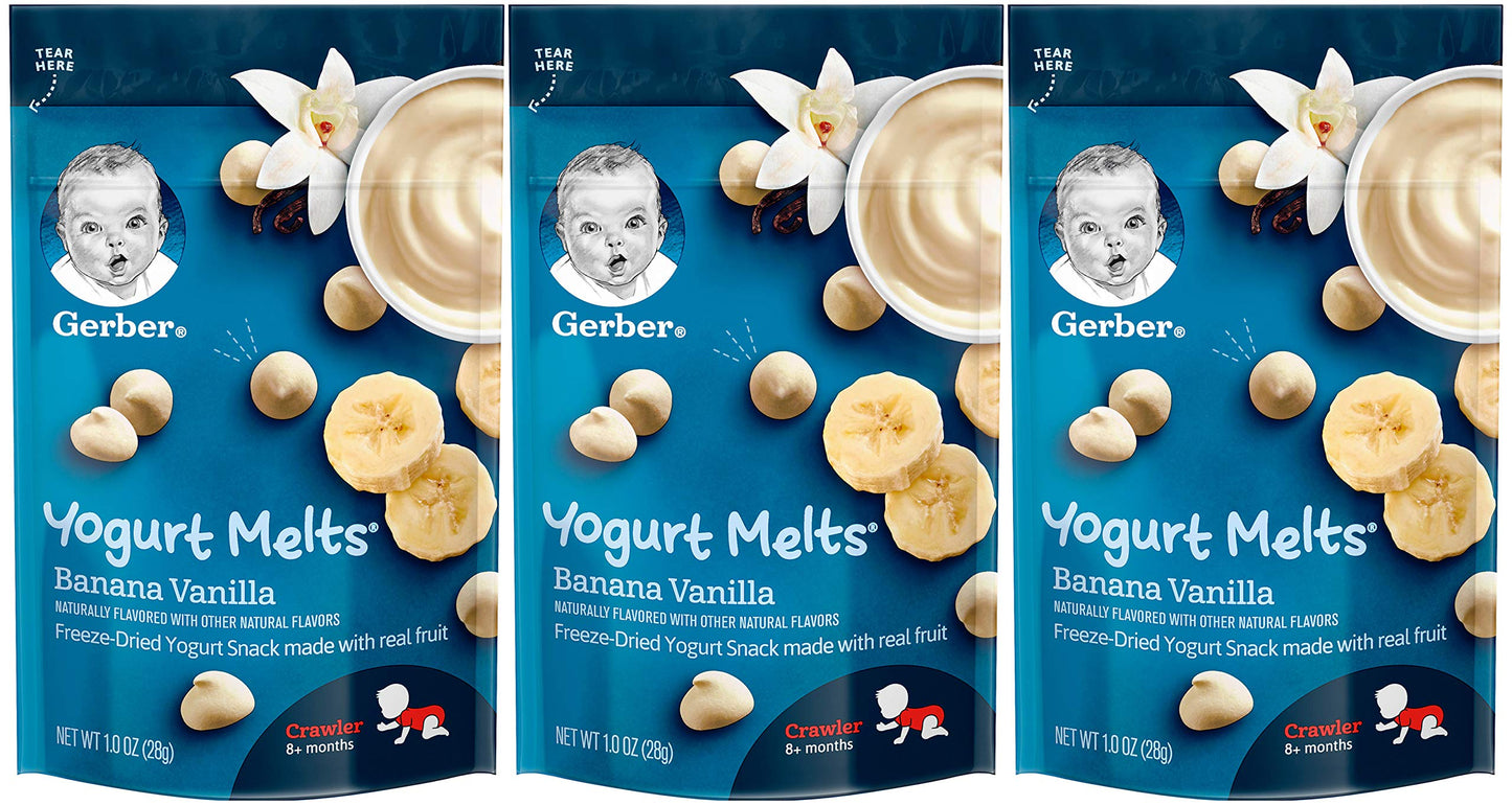 Gerber Snacks For Baby Yogurt Melts (Banana Vanilla)