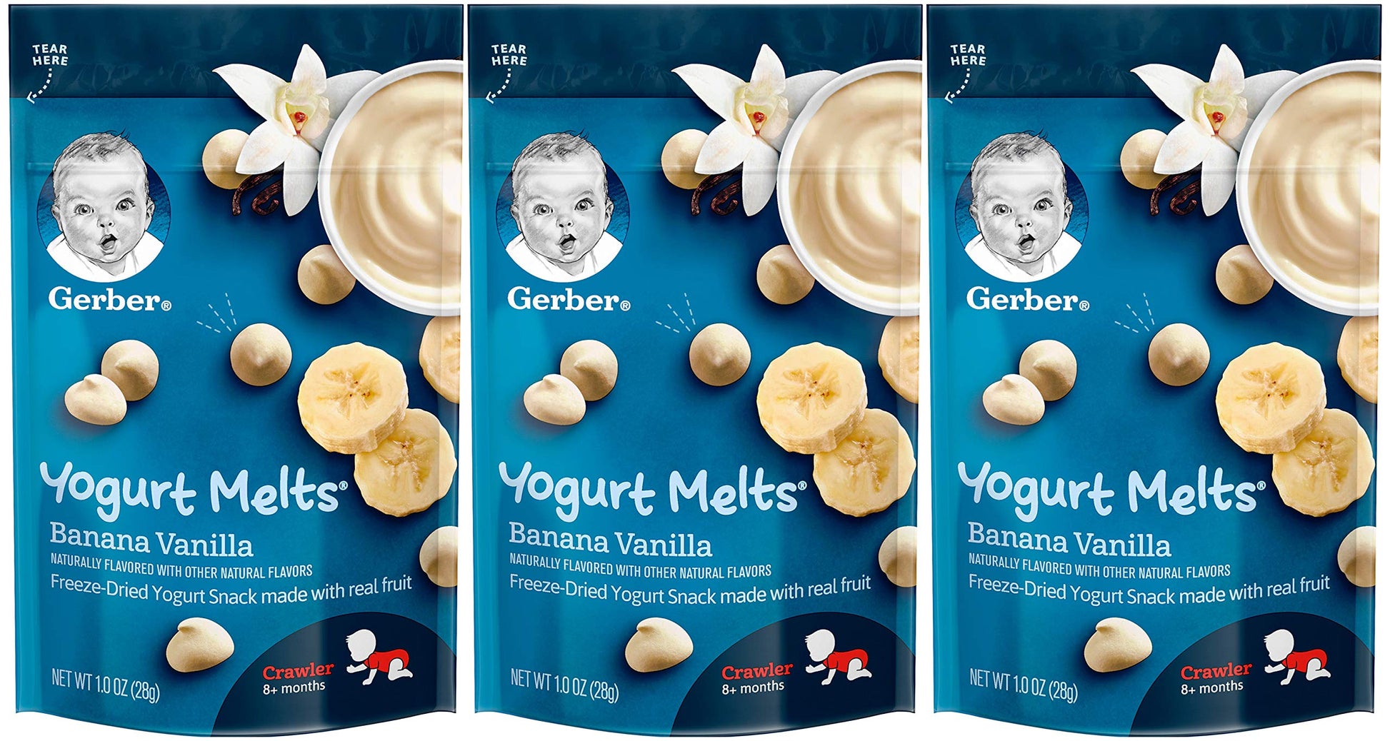 Gerber Snacks For Baby Yogurt Melts (Banana Vanilla)