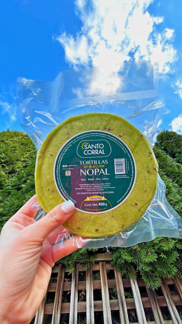 Santo Corral Low Carb Gluten Free Cactus Tortillas - Pack of 3, Healthy Alternative for Tacos and Wraps
