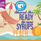 Hypothermias Peach Ready To Use Gallon (128 Fl. Oz) Hawaiian Snow Cone Flavors Syrup - Shaved Ice, 100% Pure Cane Sugar