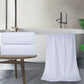Polyte Microfiber Oversize Quick Dry Lint Free Bath Towel, 60 X 30 In, Set Of 2 (White, Waffle Weave)